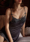 Thin ice silk suspender nightdress