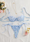Sling Snowflake Embroidery See-through Lace Hollow Sexy Lingerie