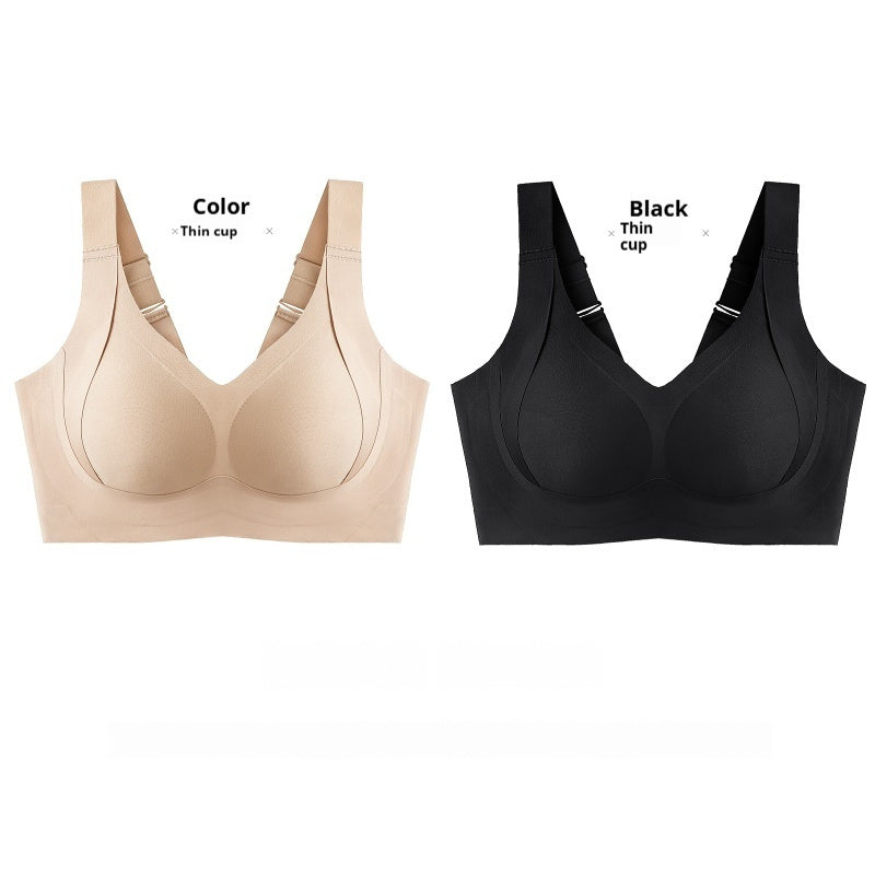 Bra Full Cup Large Size Seamless Thin Underwear