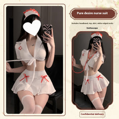 Sexy Lingerie And Nurse Uniform Set