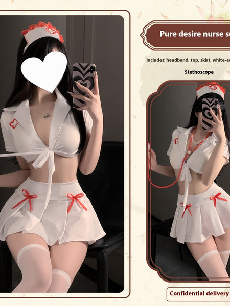 Sexy Lingerie And Nurse Uniform Set