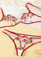 Ladies Sweet Low Waist Lace Lingerie Set