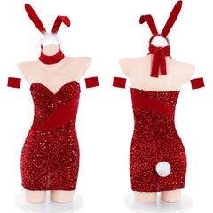 New Year Furry Tramsparent Yarn Suit Sexy Lingerie