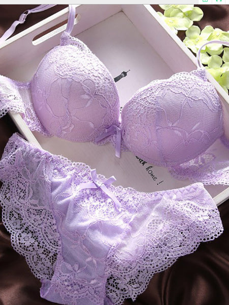 Sexy Lingerie Full Lace Bra Set