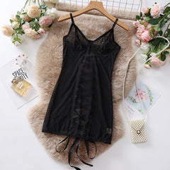 Transparent Lace Lingerie Seductive Jumpsuit
