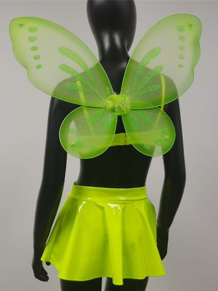 Lingerie Set Emotional Cleavage Split Skirt Wings