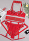 Gather Chest Strap Hollowed Out Lingerie For Women