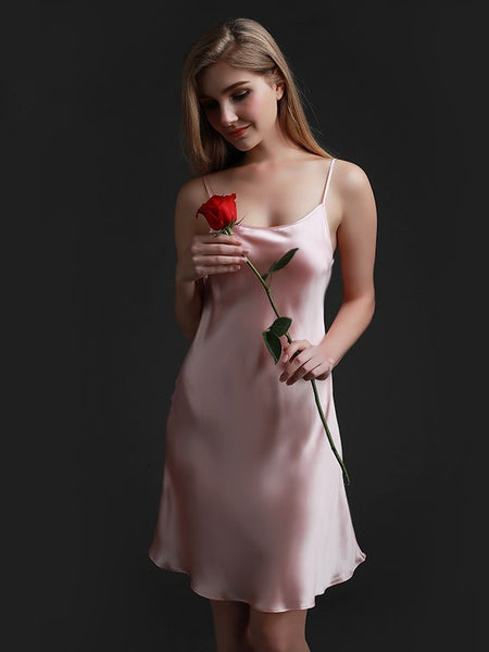 Silk silk pajamas women summer suspenders nightdress