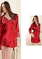 Ice Silk Thin Lace Suspender Nightdress Nightgown Two-piece Suit