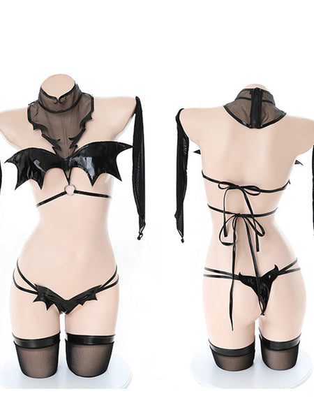 Women's Lace-Up Bundle Three-Point Lingerie Set