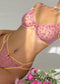 Lingerie Ultra-thin Embroidery Transparent Set