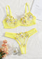 Ladies Sweet Low Waist Lace Lingerie Set