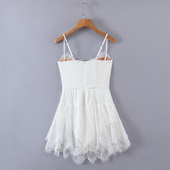 Lace Lace Slimming Suspender Dress