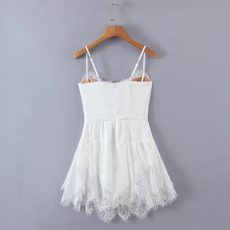 Lace Lace Slimming Suspender Dress