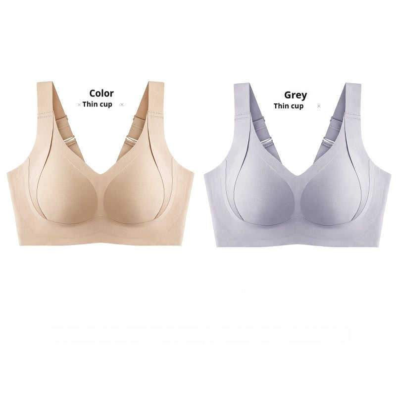 Bra Full Cup Large Size Seamless Thin Underwear