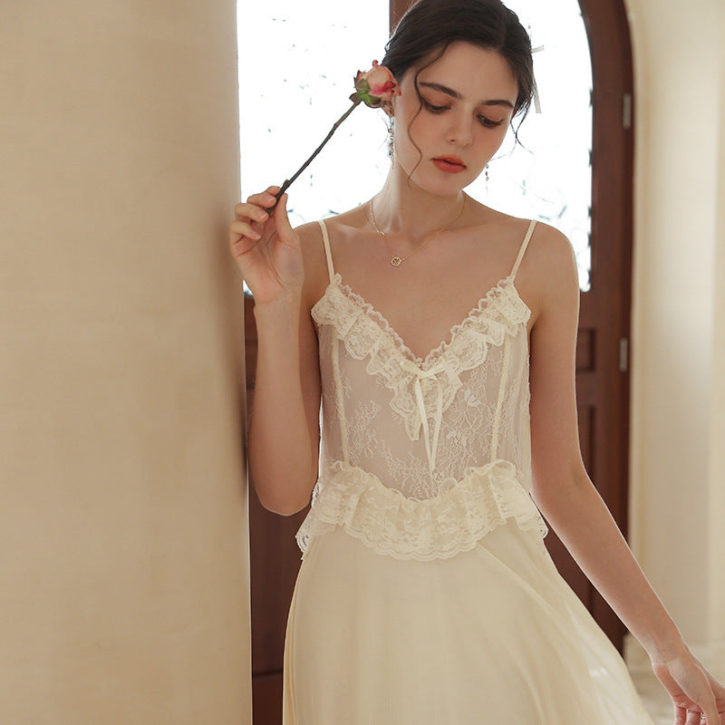 Women's Two Piece Suspender Nightdress