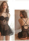 Erotic Lingerie Sexy Steel Ring Gathered Pajamas Chest Pad