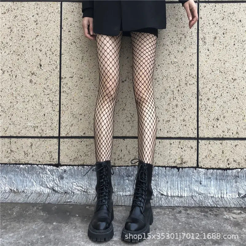 Women Sexy Mesh Fishnet Tights Stockings Pantyhose Bows Transparent Gothic Party Club White Black Women Netting Socks Lingeries