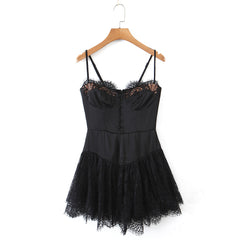 Lace Lace Slimming Suspender Dress