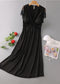Nightdress Female Ice Silk Sexy Dress Mid-length Lace
