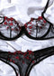 Ladies Sweet Low Waist Lace Lingerie Set