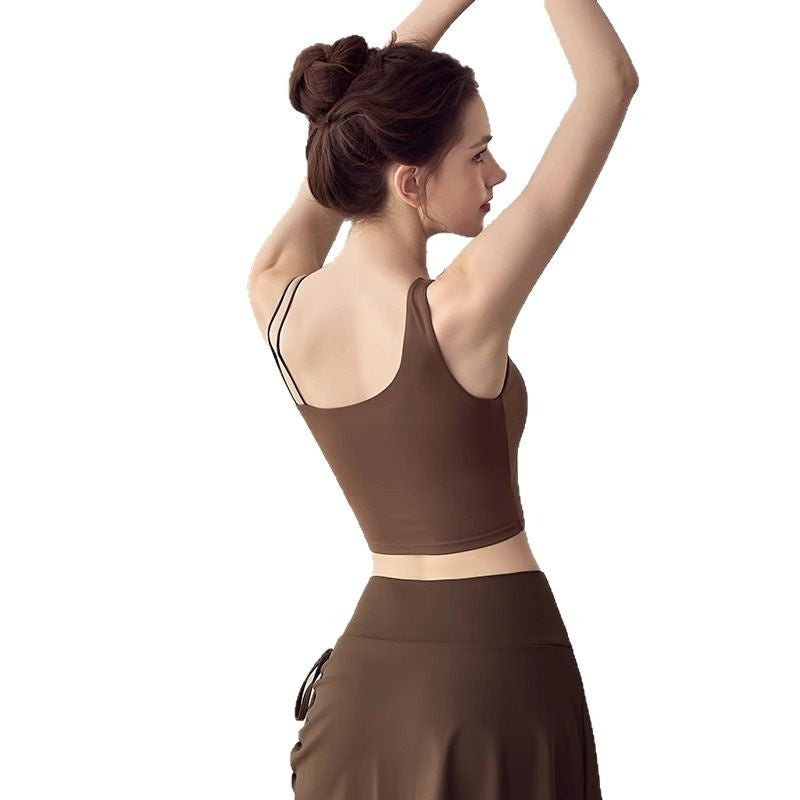 Women's One-piece Sports Underwear Sexy Cutout Backless Bra Shockproof