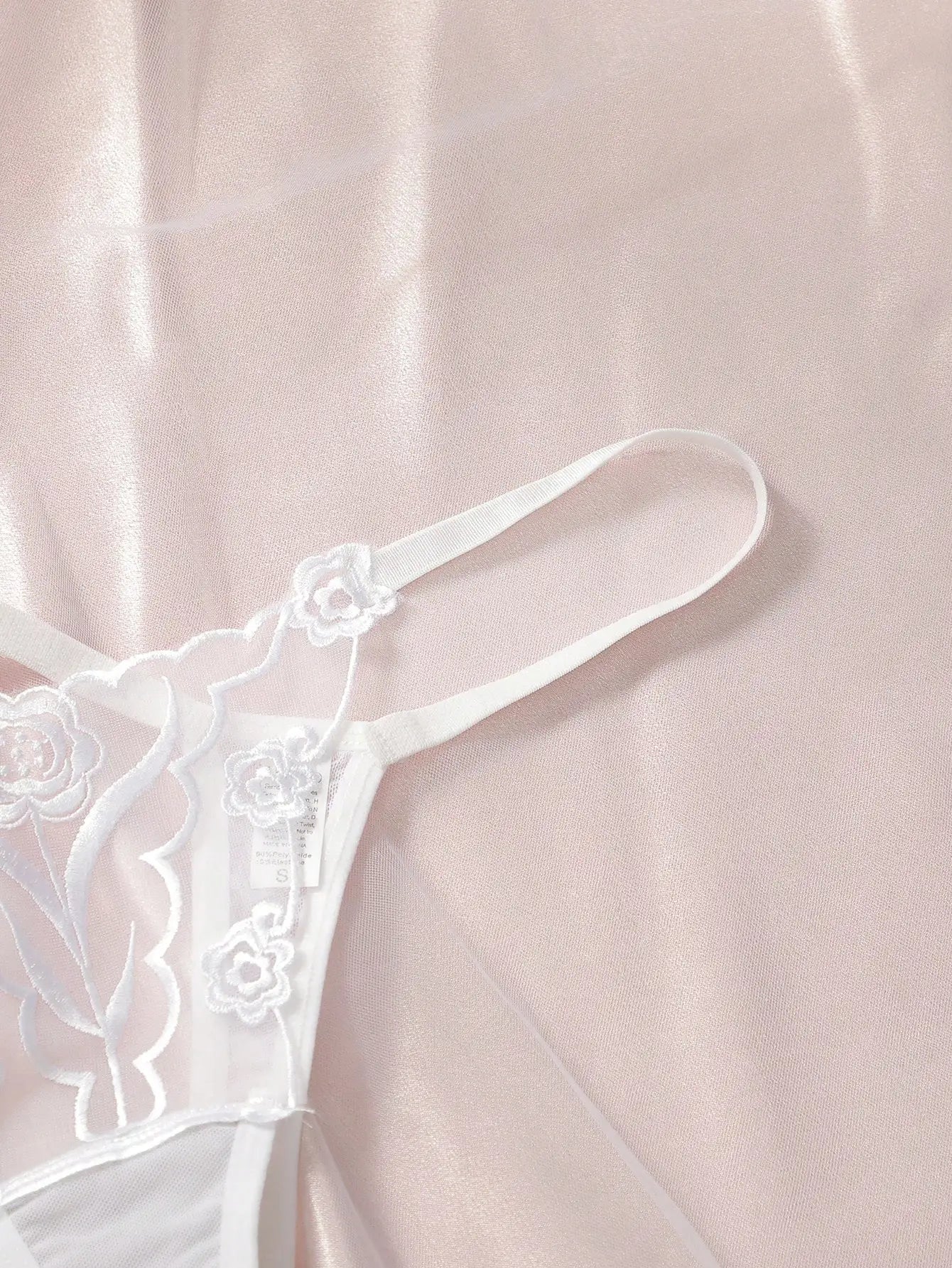 2pcs Ladies' New Lace Sexy Black And White Embroidered Flower Print Sexy Set Thong Underwear C2648