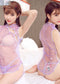 New Style Lingerie Embroidered Perspective Nightgown
