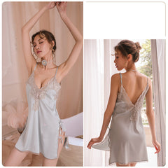 Summer Feminine Sling Sexy Nightdress Lace