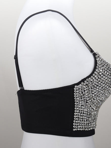 Fashion Women's Simple Sling Beaded Bra