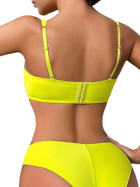 Detachable Shoulder Strap Girl Lingerie Set