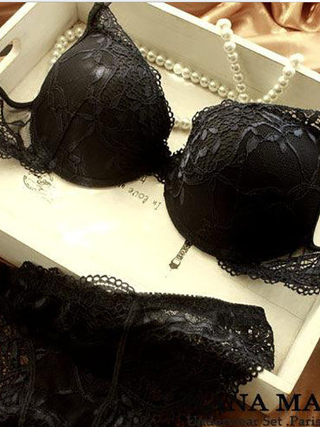 Sexy Lingerie Full Lace Bra Set