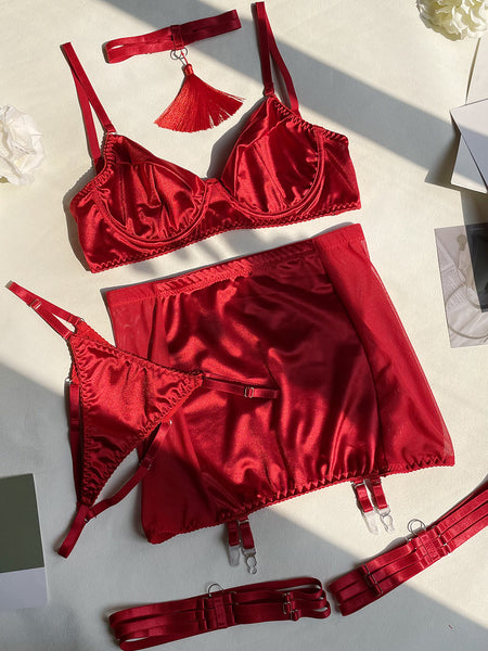 European And American Tassle Fashion Lingerie Suit