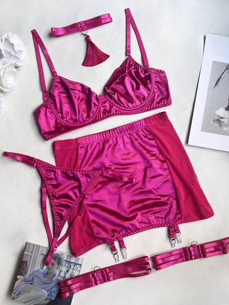 European And American Tassle Fashion Lingerie Suit