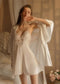 Women's Silk Nightdress With Short Suspenders