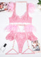 Feather Sexy Lingerie Lace Women Underwear Bra Panty