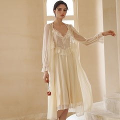 Women's Two Piece Suspender Nightdress