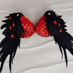 Handmade Sequined Mermaid Scale Bikini Lingerie