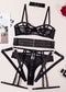 Gather Chest Strap Hollowed Out Lingerie For Women