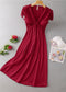 Nightdress Female Ice Silk Sexy Dress Mid-length Lace