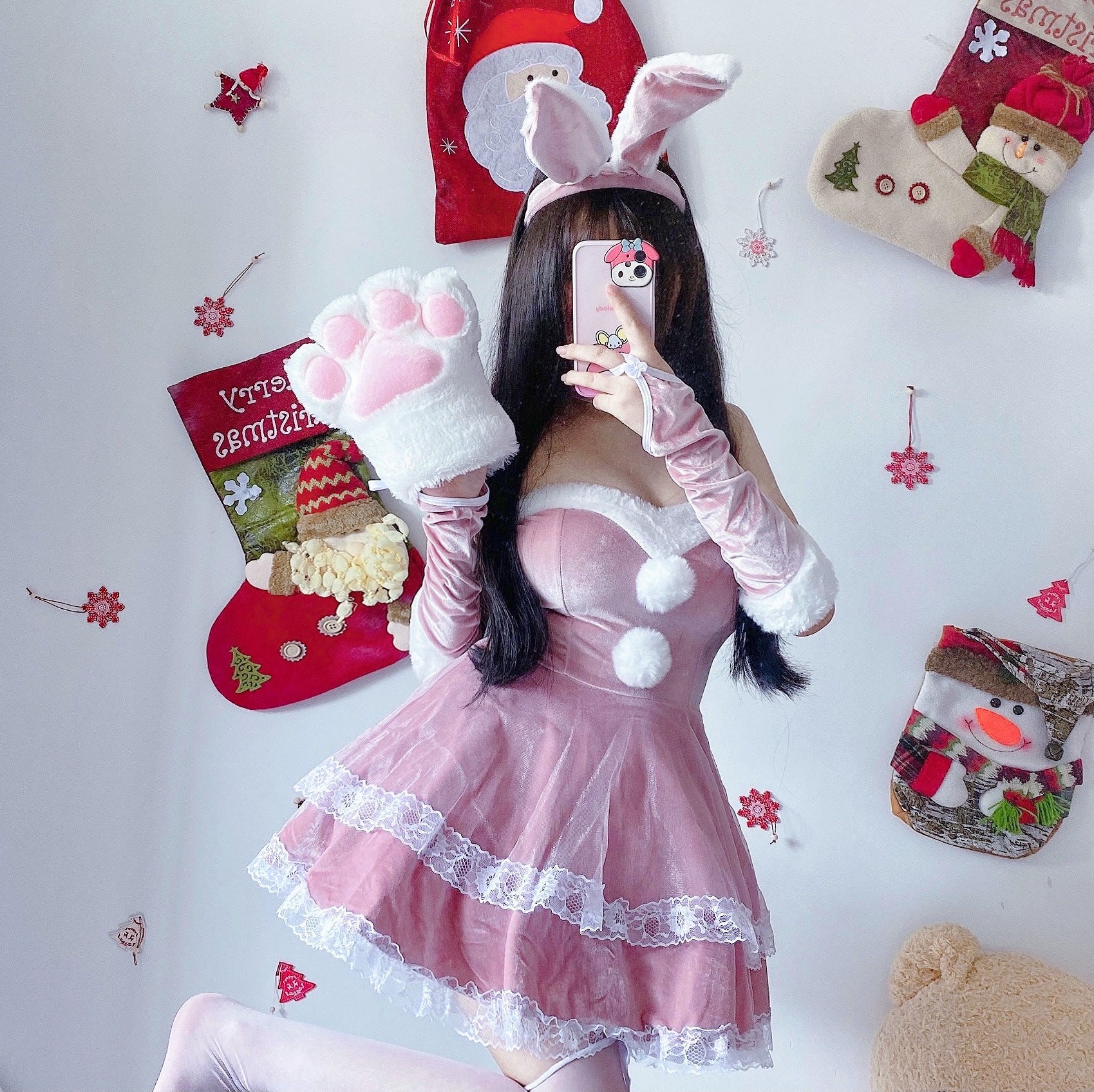 New Christmas Costume Stage Maid Costume Dress