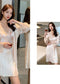 Ice Silk Thin Lace Suspender Nightdress Nightgown Two-piece Suit