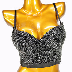 Fashion Women's Simple Sling Beaded Bra
