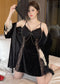 Long Sleeve Diamondmax Velvet Starry Two-piece Nightdress