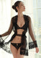Erotic Lingerie Women's Transparent Lace Mesh Nightdress