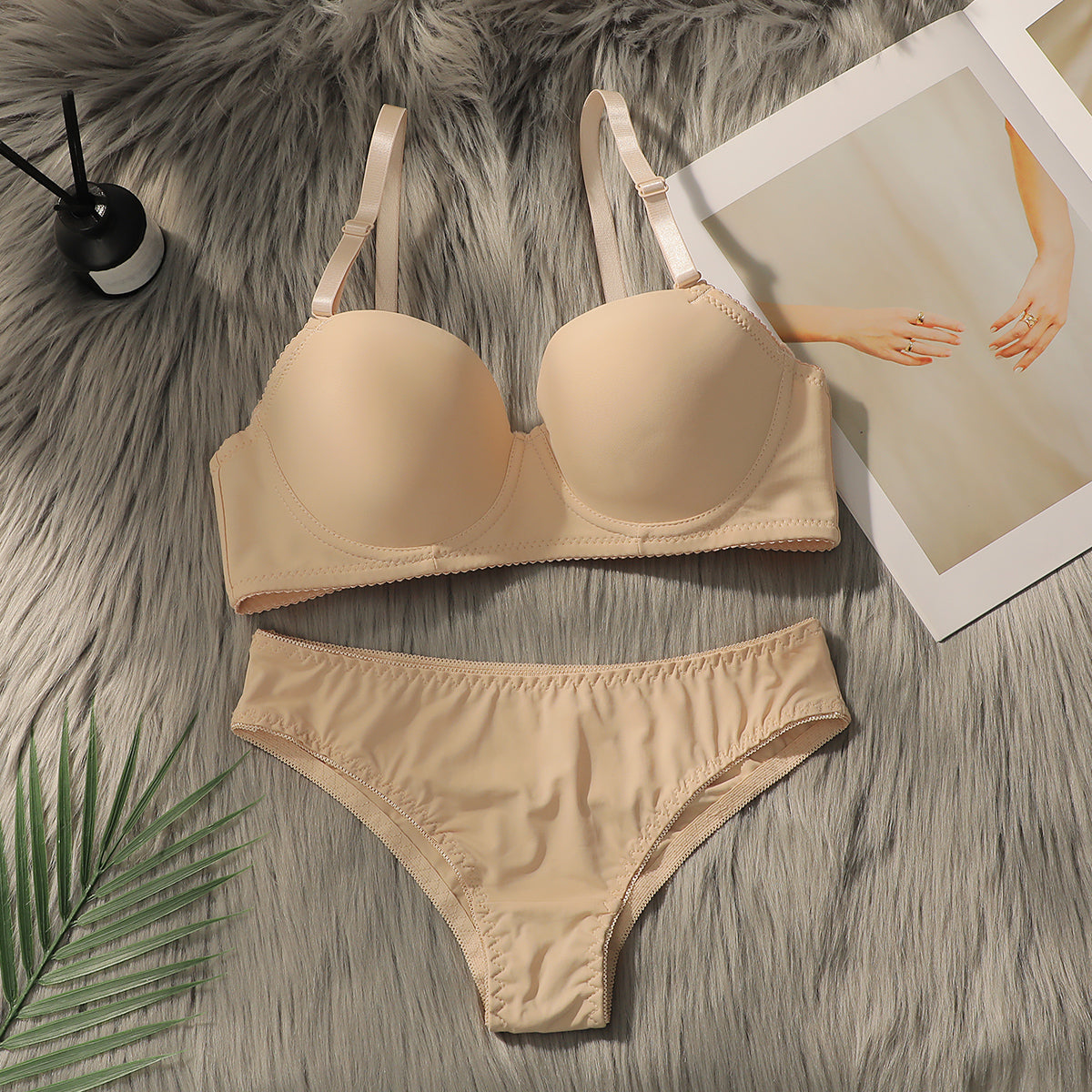 Women's Lingerie Set, Breathable, Comfortable, Solid Color Style, Available In Multiple Colors