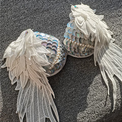 Handmade Sequined Mermaid Scale Bikini Lingerie