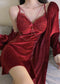 Long Sleeve Diamondmax Velvet Starry Two-piece Nightdress