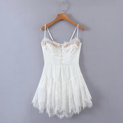 Lace Lace Slimming Suspender Dress