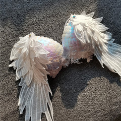 Handmade Sequined Mermaid Scale Bikini Lingerie